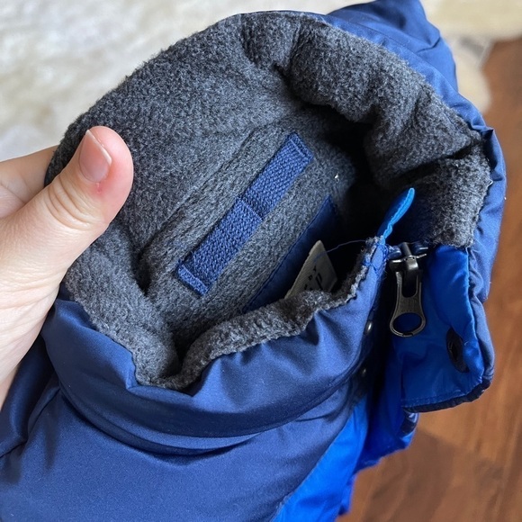 Gap Boys Ombre Blue Puffer Vest 4 Years Full Zip - Picture 3 of 7